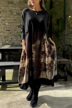 Dominian Smock Dress Tuscan